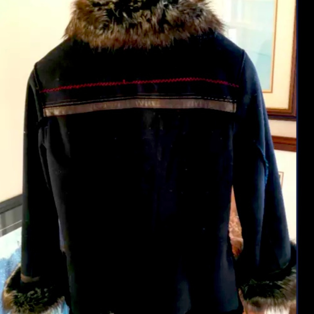 Woman’s designer suede coat Size Medium